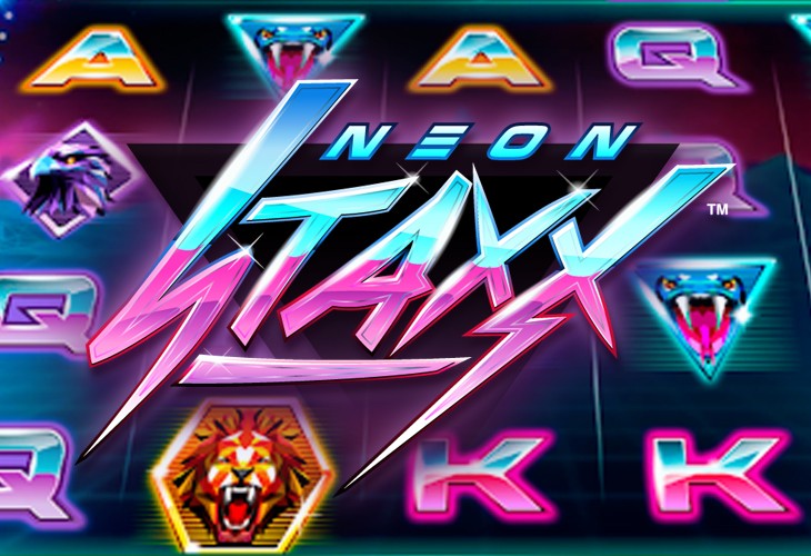 Neon Staxx - NetEnt slot at Sazka Kasino Casino